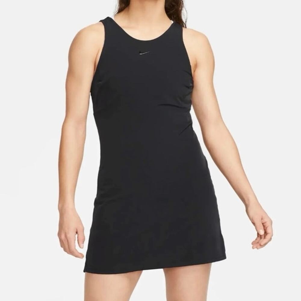 Nike Womens Dri Fit Bliss Training Dress Skort XS Black